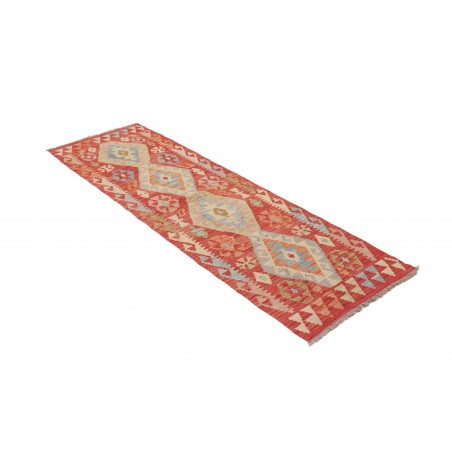 Tappeto Kilim Afghanistan azzurro 63x197