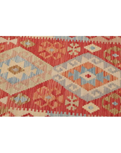 Tappeto Kilim Afghanistan azzurro 63x197