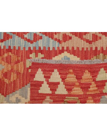 Tappeto Kilim Afghanistan azzurro 63x197