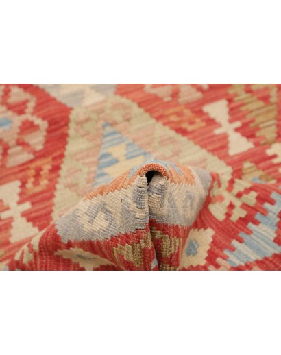 Tappeto Kilim Afghanistan azzurro 63x197