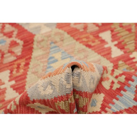 Tappeto Kilim Afghanistan azzurro 63x197