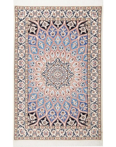 Tappeto Nain 9La Persia bianco grigio 80x121
