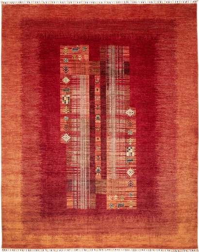 Tappeto Siva Pakistan marrone arancione 245x301