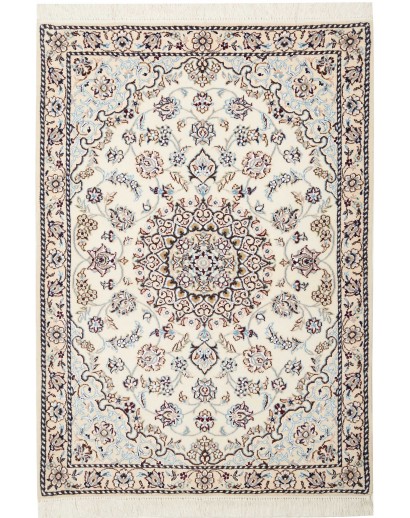 Tappeto Nain 9La Persia beige azzurro 85x122