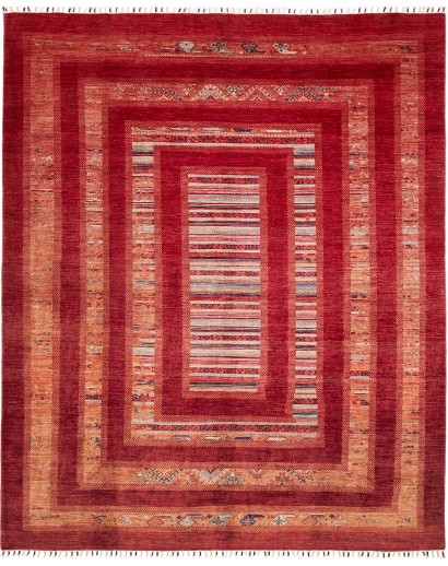 Tappeto Siva Pakistan marrone arancione 243x300