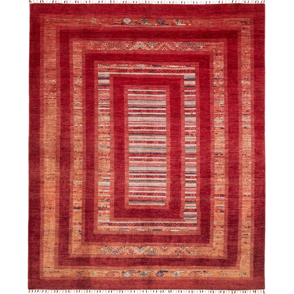 Tappeto Siva Pakistan marrone arancione 243x300