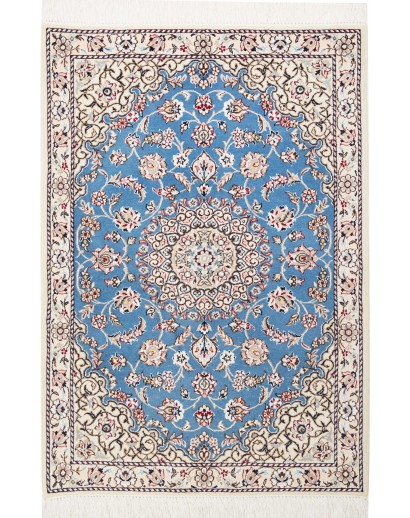 Tappeto Nain 9La Persia bianco blu 80x118