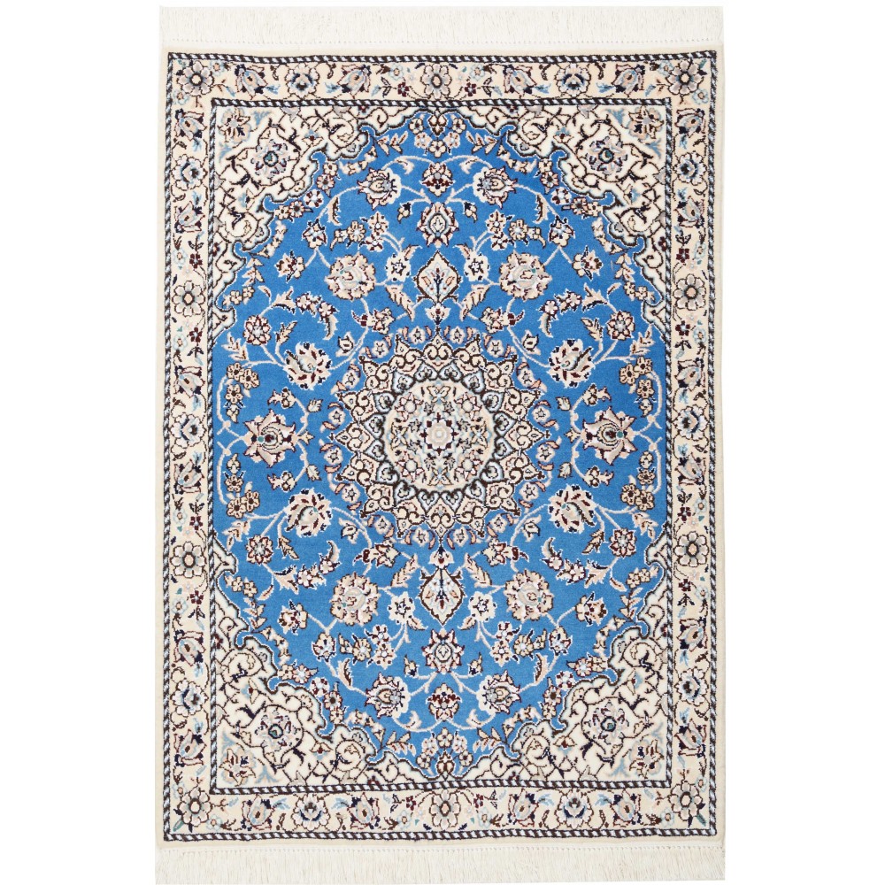 Tappeto Nain 9La Persia blu 78x114 Tappeto Nain 9La Persia blu 78x114
