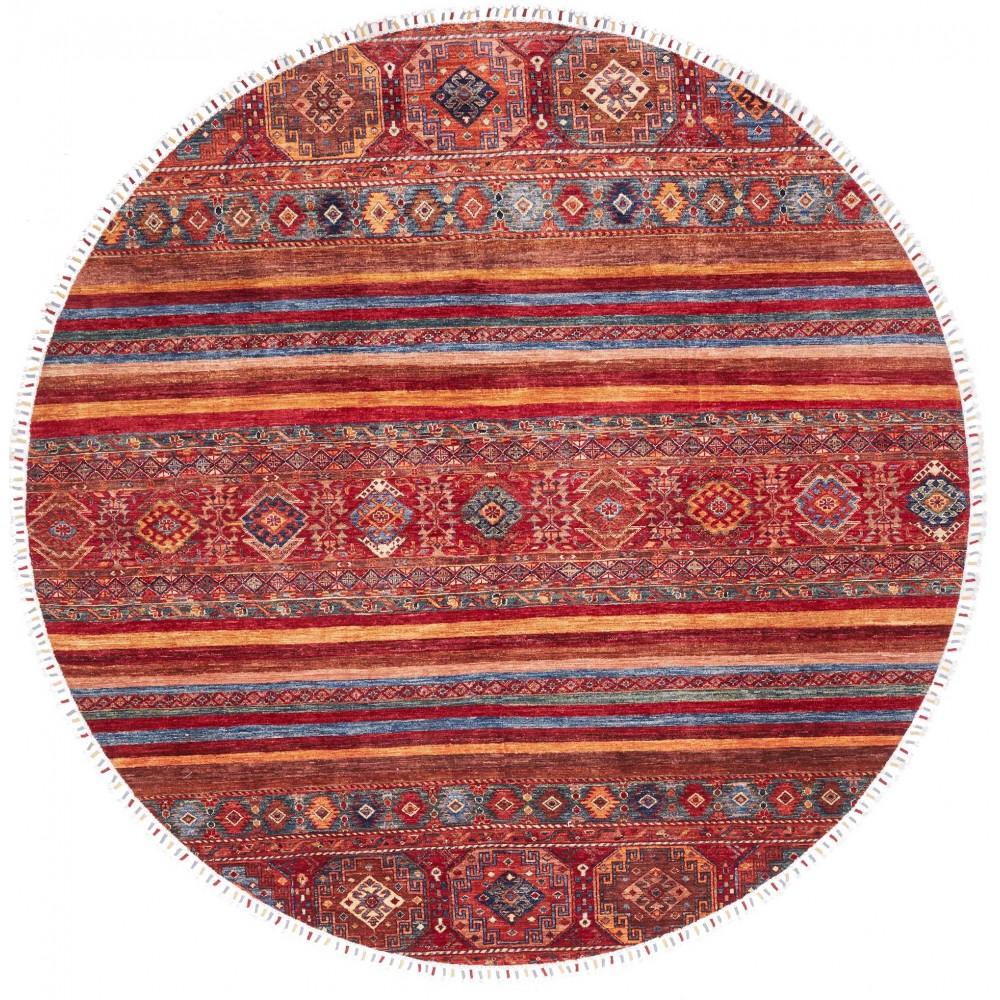 Tappeto Samarkand Pakistan marrone arancione 249x249