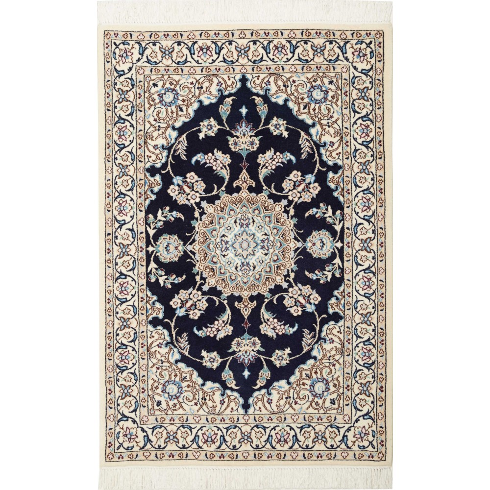 Tappeto Nain 9La Persia grigio 82x124 Tappeto Nain 9La Persia grigio 82x124
