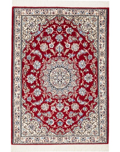 Tappeto Nain 9La Persia bianco marrone 81x115