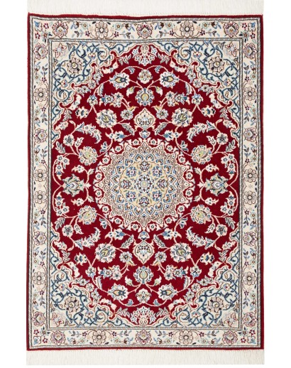 Tappeto Nain 9La Persia bianco marrone 82x118