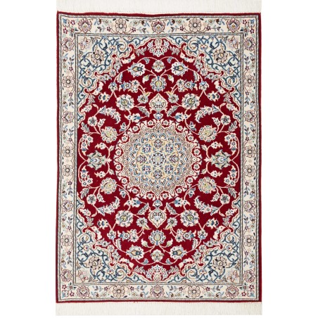 Tappeto Nain 9La Persia bianco marrone 82x118