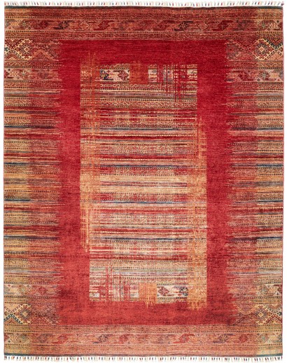 Tappeto Siva Pakistan marrone giallo 240x300