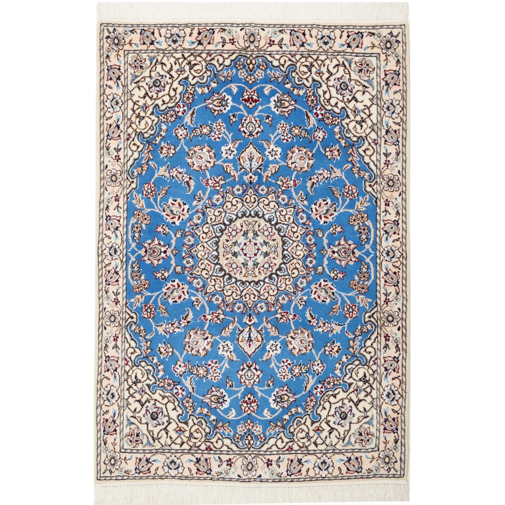 Tappeto Nain 9La Persia blu verde 81x120 Tappeto Nain 9La Persia blu verde 81x120