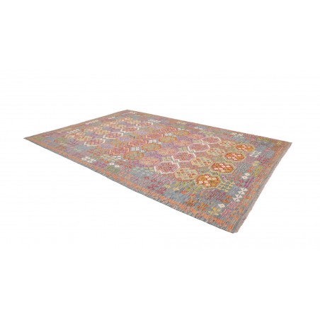 Tappeto Kilim Afghanistan marrone arancione 247x351