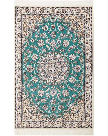 Tappeto Nain 9La Persia grigio verde 81x127