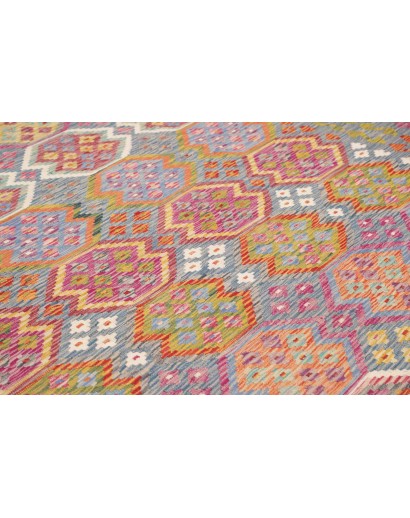 Tappeto Kilim Afghanistan marrone arancione 247x351