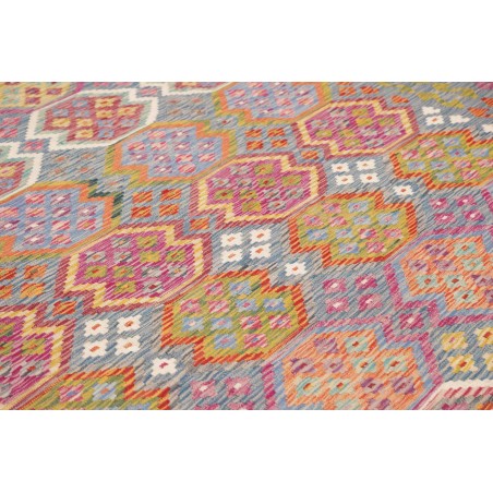 Tappeto Kilim Afghanistan marrone arancione 247x351