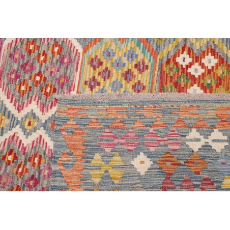 Tappeto Kilim Afghanistan marrone arancione 247x351