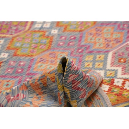 Tappeto Kilim Afghanistan marrone arancione 247x351