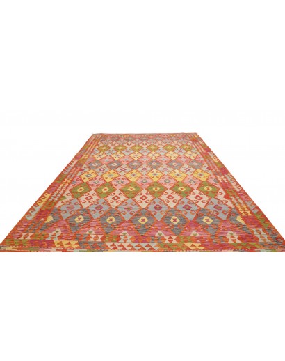 Tappeto Kilim Afghanistan rosso 248x345