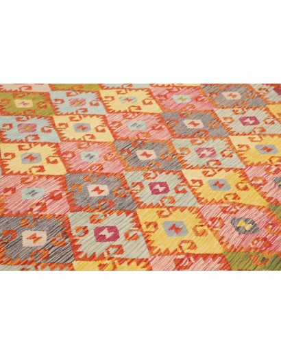 Tappeto Kilim Afghanistan rosso 248x345