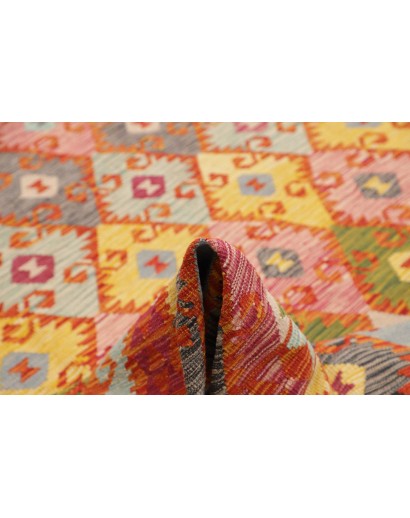 Tappeto Kilim Afghanistan rosso 248x345