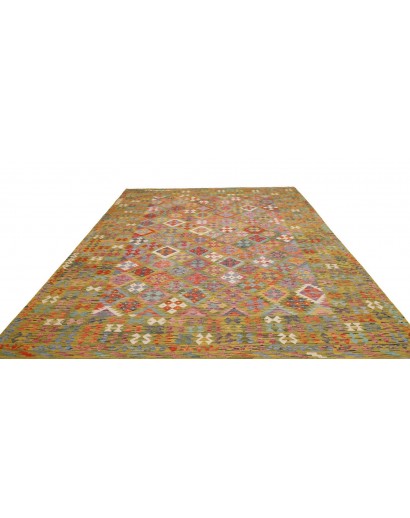 Tappeto Kilim Afghanistan marrone bianco 249x338
