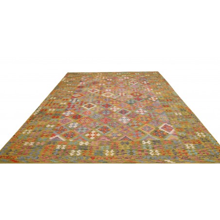 Tappeto Kilim Afghanistan marrone bianco 249x338