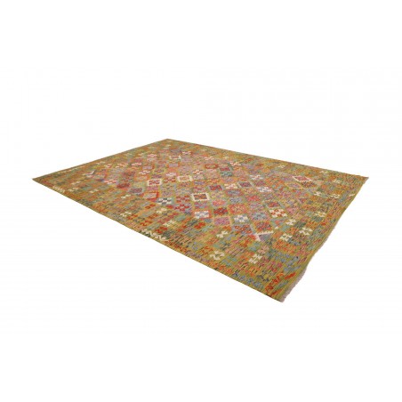Tappeto Kilim Afghanistan marrone bianco 249x338
