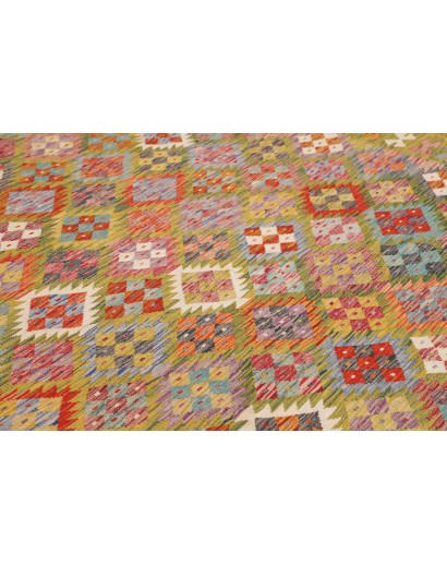 Tappeto Kilim Afghanistan marrone bianco 249x338