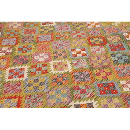 Tappeto Kilim Afghanistan marrone bianco 249x338