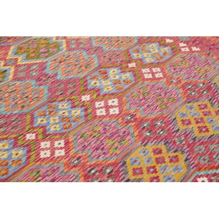 Tappeto Kilim Afghanistan rosso arancione 249x350