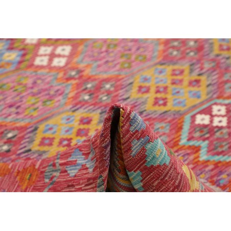 Tappeto Kilim Afghanistan rosso arancione 249x350