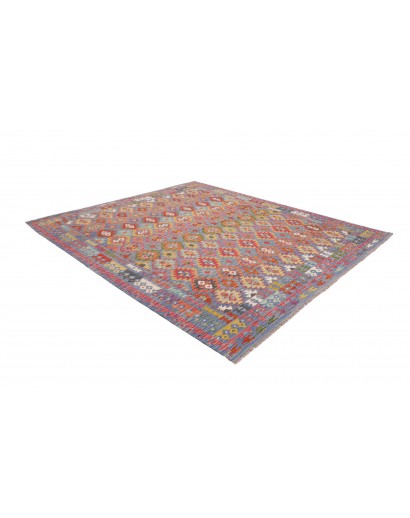 Tappeto Kilim Afghanistan bianco grigio 250x293
