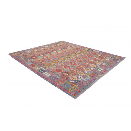 Tappeto Kilim Afghanistan bianco grigio 250x293