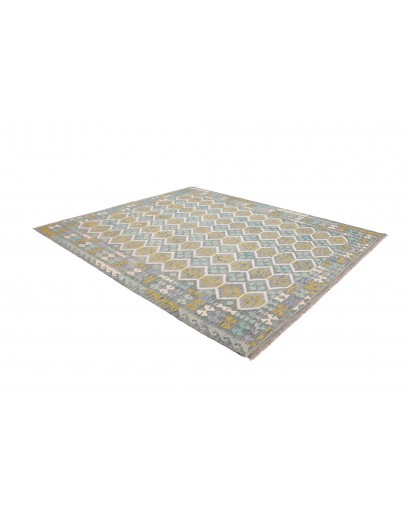 Tappeto Kilim Afghanistan grigio azzurro 250x299
