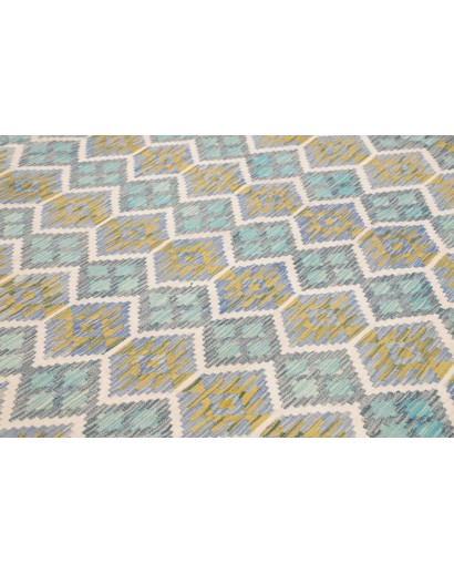 Tappeto Kilim Afghanistan grigio azzurro 250x299