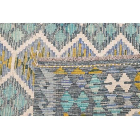 Tappeto Kilim Afghanistan grigio azzurro 250x299