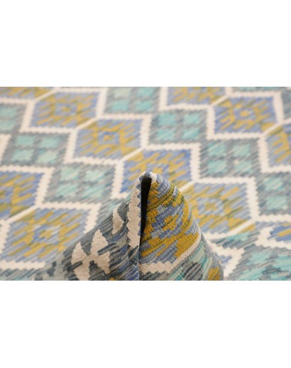 Tappeto Kilim Afghanistan grigio azzurro 250x299
