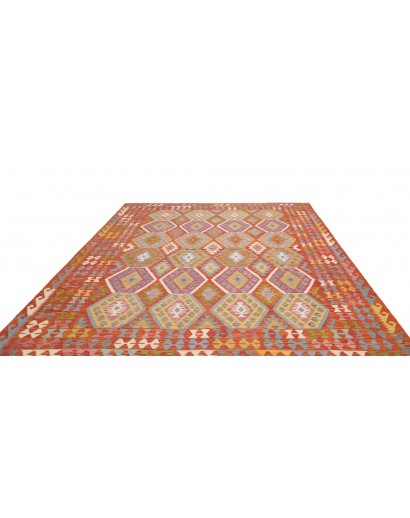 Tappeto Kilim Afghanistan marrone azzurro 250x298