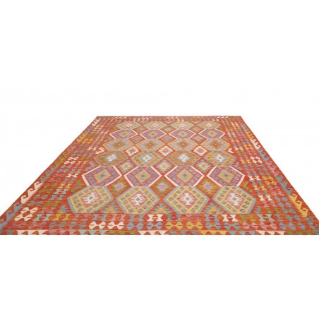Tappeto Kilim Afghanistan marrone azzurro 250x298