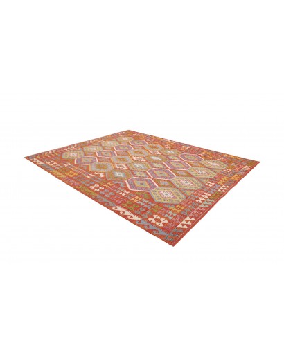 Tappeto Kilim Afghanistan marrone azzurro 250x298