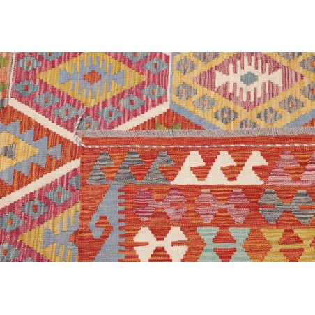 Tappeto Kilim Afghanistan marrone azzurro 250x298