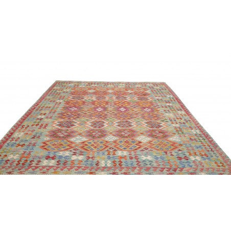 Tappeto Kilim Afghanistan marrone azzurro 251x304