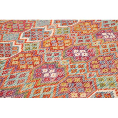 Tappeto Kilim Afghanistan marrone azzurro 251x304
