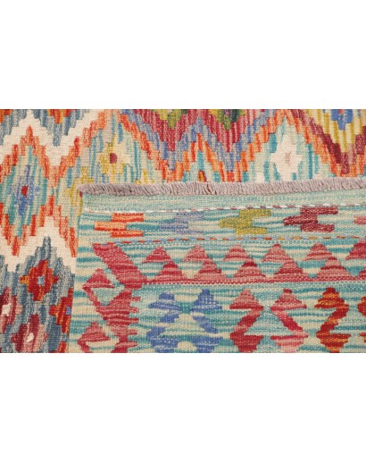 Tappeto Kilim Afghanistan marrone azzurro 251x304