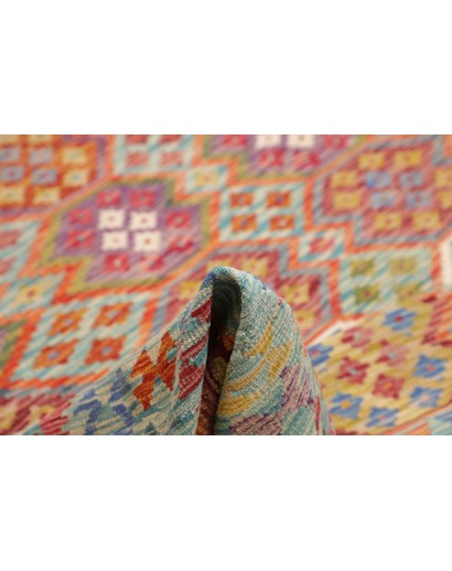 Tappeto Kilim Afghanistan marrone azzurro 251x304