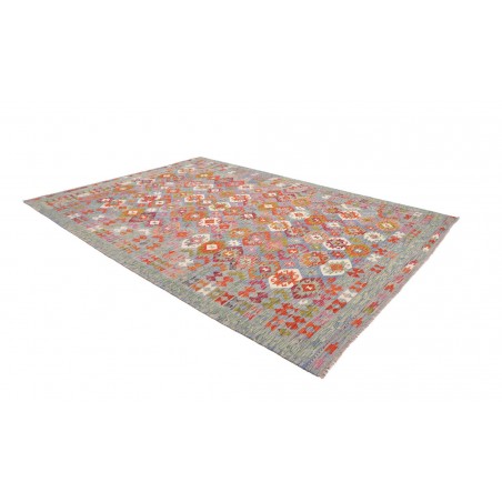 Tappeto Kilim Afghanistan marrone azzurro 252x338